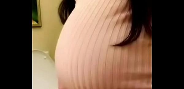  Cute Lady Pregnant Showoff